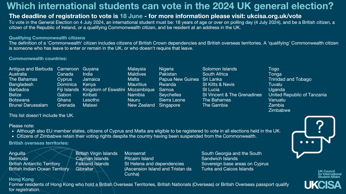 Which students can vote in the general election image